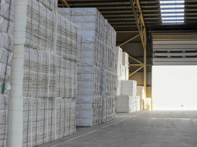 Storage wood pulp at Verbrugge Terminals